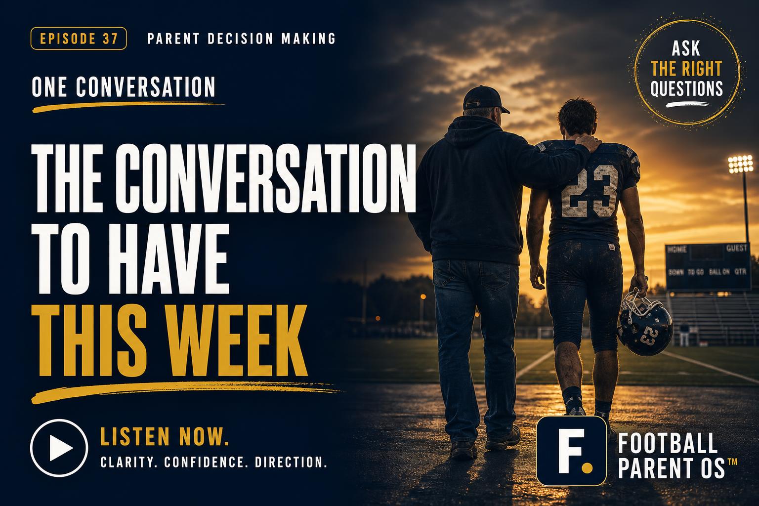 The Conversation To Have With Your Athlete This Week